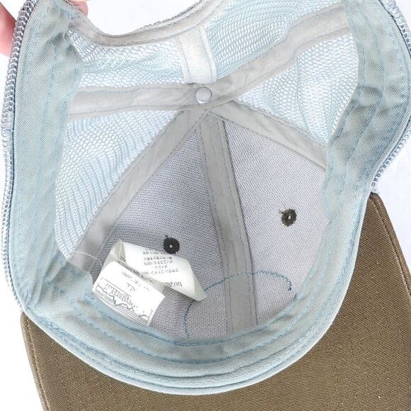 Patagonia Unisex Peace Offering Brown Blue OS Mesh Snapback Trucker Cap Hat - Picture 10 of 10